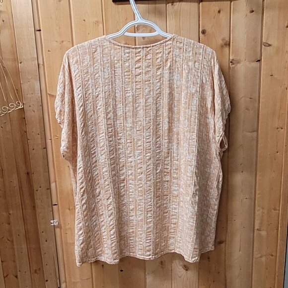 Boho Chic Cream and Tan Blouse - Daytrip - Size S - Picture 3 of 3